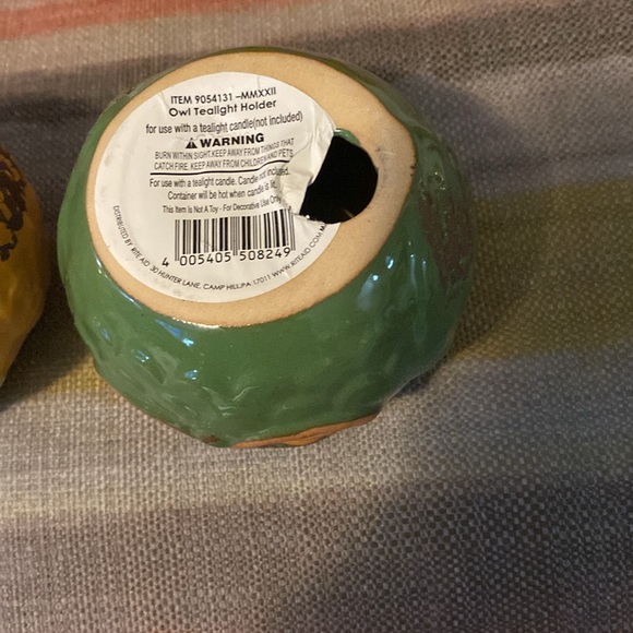 3 Wise Owls “ Tea Light” Holders - NWT - Picture 8 of 10
